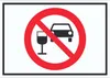 Schild Alkohol am Steuer verboten Symbol A0 (841x1189mm) Produktbild-Vorschau 1
