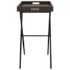 The Living Store Tabletttisch Klappbar Braun 65x40x75 cm Produktbild-Vorschau 7