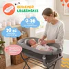 moovkee Babybadewanne mit Gestell 80cm Dunkel Grau Faltbar Produktbild-Vorschau 3
