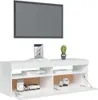 vidaXL TV-Schrank mit LED-Leuchten Hochglanz-Weiß 120x35x40 Produktbild-Vorschau 16
