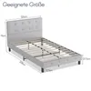 A diagram showing the dimensions of a bed frame. Produktbild-Vorschau