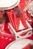 Sovie HOME Weihnachtsserviette White Tree in Rot aus Produktbild-Vorschau 10