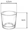 Glas Windlichter 6,5x6cm bunt gemischt 4 Stück Produktbild-Vorschau
