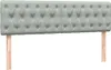 Boxspringbett mit Matratze Hellgrau 160x210 cm Samt Produktbild-Vorschau 5