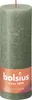 Bolsius rustikale Stumpenkerze, olivgrün, 190 x 68 mm Produktbild-Vorschau 1