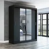 Schwebetürenschrank, 2-türig Schrank mit Spiegel! Moderne Produktbild-Vorschau 1