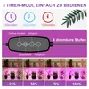 A marketing image showing the features of a plant lamp, including timer modes, brightness control, and different light intensity levels. Náhľad obrázku produktu