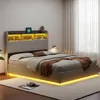 Łóżko tapicerowane UnboxG 140×190 cm, białe, z aksamitu – Podgląd zdjęcia produktu 10