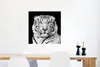 MuchoWow® Poster Tiger - Schwarz - Weiß - Porträt - Tiere Produktbild-Vorschau 5