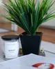 künstliches Gras, Grünpflanze im Zinktopf H. 30cm D. 10cm Produktbild-Vorschau 4