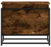 Caja de almacenaje con tapa madera roble ahumado 60x40x51,5 Vista previa de la imagen del producto 4