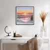 Gerahmtes Poster - Schwarzer Rahmen - Sonne Strand Vögel - Produktbild-Vorschau 6