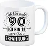 Witziger Kaffeebecher für den 90. Geburtstag mit Motiv: Produktbild-Vorschau 1