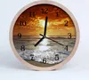 Holzuhr 30fi cm wanduhr - Seestrandlandschaft Produktbild-Vorschau 1