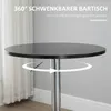 HOMCOM Bartisch modern Esstisch Drehtisch Produktbild-Vorschau 5