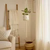 Relaxdays Makramee Blumenampel, 7er Set, Hängeampel Boho, Produktbild-Vorschau 2