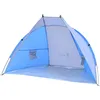 Strandmuschel ENERO CAMP SUN 200x120x120 cm – Grau-Blau – Produktbild-Vorschau 11