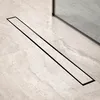 Duschrinne – 80 cm – Fliesenrost – Edelstahl – mit Flansch Produktbild-Vorschau 1