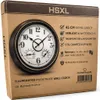 HSXL – Große, geräuschlose, beleuchtete Wanduhr – für Produktbild-Vorschau 13