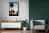MuchoWow® Gerahmtes Poster Palme - Sonnenuntergang - Haus Produktbild-Vorschau 5
