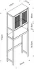 Toilettenschrank 'Tervola' Bambus 172 x 63 x 27 cm in Produktbild-Vorschau 6