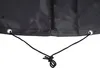 Close-up of the bottom edge of a dark grey cover with a drawstring and grommets. Produktbild-Vorschau