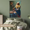 MuchoWow® Wandteppich Wandbehang Milchmädchen - Mandelblüte Produktbild-Vorschau 4