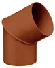INEFA Fallrohrbogen 60 Grad, DN100 / 100mm, Braun – PVC Produktbild-Vorschau 1