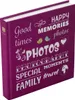 Henzo Jumbo fotoalbum Wording Burgundy 30x30 cm 100 bílých Náhled obrázku produktu 1