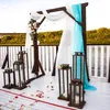 Mousseline de soie rideau de mariage arc draperie tissu, Voir les images du produit 7