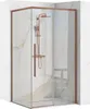 Sprchový Kout Rea Solar 90X90 Brush Copper Náhled obrázku produktu 1