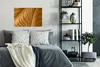 MuchoWow® Poster Nahaufnahme von Goldfarbe 90x60 cm - Produktbild-Vorschau 4