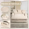 Sweiko Canapé-lit moderne en velours côtelé Cloud Couch Voir les images du produit 4