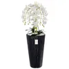 Orchidea artificiale a cascata bouquet bianco in vaso Anteprima dell’immagine prodotto 1
