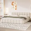 UnboxG Letto imbottito 140x200cm con rete a doghe, letto Anteprima dell’immagine prodotto 3