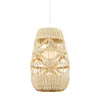 Pendelleuchte ARONA NATURAL 1xG9 Ø25 cm Weiß Rattan Produktbild-Vorschau 2