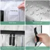 4 Pack Clear Clothes Storage Bags Water Resistant Thickened Produktbild-Vorschau 2
