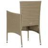 vidaXL Chaises de jardin 2 pcs. Poly rotin beige Voir les images du produit 4