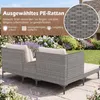 Conjunto de muebles de jardín de polirratán COSTWAY, de 5 Vista previa de la imagen del producto 4