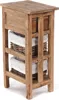 KOMMODE TOWER | 70x38cm (VxŠ), dřevo, s ratanovými košíky | Náhled obrázku produktu 4