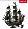 A 3D puzzle model of the Queen Anne's Revenge pirate ship, displayed on a white background. Náhľad obrázku produktu