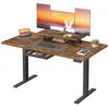 A standing desk setup with multiple monitors, a laptop, and accessories. Produktbild-Vorschau