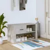 The Living Store Schuhschrank Betongrau 80x35x45 cm Produktbild-Vorschau 1