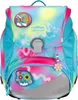 A colorful backpack with various patches and a tie-dye pattern. Produktbild-Vorschau