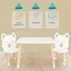 Dekormanda - Babytisch mit fox stühle, ein tisch und zwei Produktbild-Vorschau 2