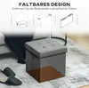 HOMCOM Sitzhocker mit Stauraum Sitzwürfel Hocker mit Produktbild-Vorschau 6