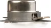 A close-up side view of a white and metallic antenna socket. Produktbild-Vorschau