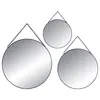 Lot de 3 miroirs ronds noirs d20 24 29 cm  - Atmosphera Voir les images du produit 1