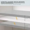 kleankin Waschbeckenunterschrank Badezimmerschrank mit 2 Produktbild-Vorschau 6