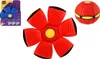 A product shot showing the packaging and the toy in its unfolded and folded states, along with a separate image of the toy in its ball form. Anteprima dell’immagine prodotto